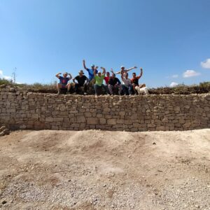 Construcció de marges de pedra seca